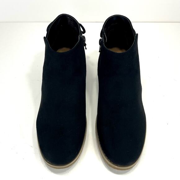 Comfortview Sienna Women Black Bootie Sz 9.5 Faux Suede Slip-Resistant AnkleBoot - Picture 4 of 15